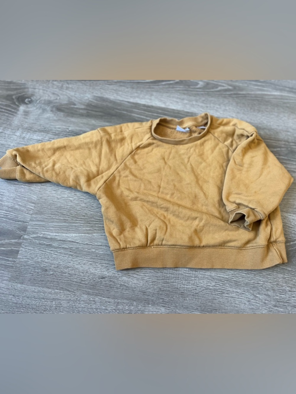 Zara Mustard Yellow Crewneck Sweatshirt